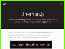 Tablet Screenshot of linemanjs.com